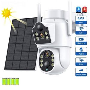 Cámara Solar Icsee para Exteriores con Doble Lente, 4MP, Batería de 7800 mAh, Seguimiento Automático, Wifi Inalámbrico, Micrófono Integrado, Visión Nocturna, Sensor CMOS, Nube - Product Image 2