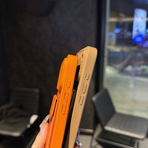 Nuovo Arrivo: <span class=keywords><strong>Cover</strong></span> Protettiva Anti-Caduta in Pelle PU <span class=keywords><strong>Arancione</strong></span> con Porta Carte e Portafoglio, Accessorio per <span class=keywords><strong>iPhone</strong></span> 17 - Vendita all'Ingrosso - Product Image 3