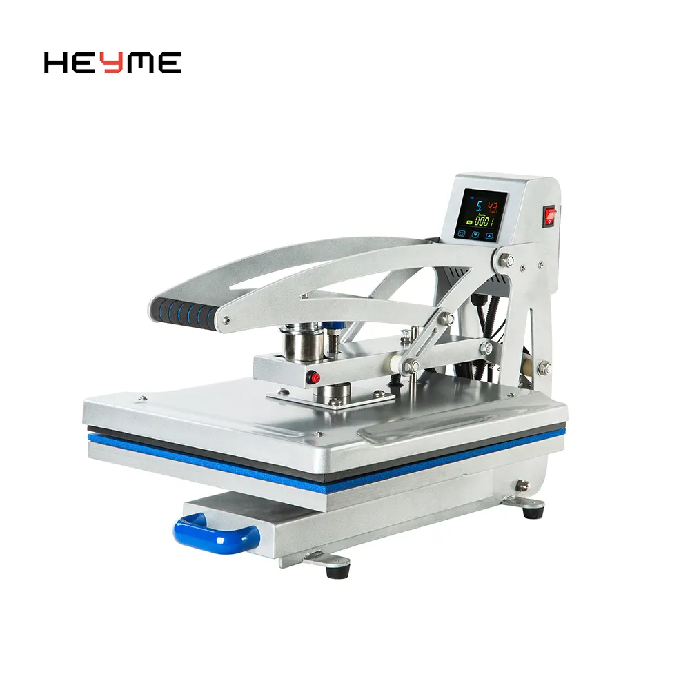 Heyme Auto Open Higher Level LCD Controller CE Tested Heat Press Machine Can Insert T-shirt Printing Machine