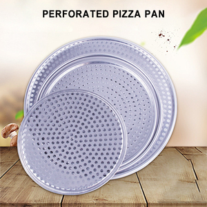 Padella <span class=keywords><strong>per</strong></span> <span class=keywords><strong>Pizza</strong></span> perforata rivestita antiaderente in lega di alluminio 8 9 10 12 utensili da forno rivestiti antiaderenti - Product Image 2