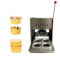 Petite machine de thermoscellage électrique à pression manuelle pour boîtes en aluminium, chips de pommes de terre en feuille, gelée, chocolat et aliments marinés