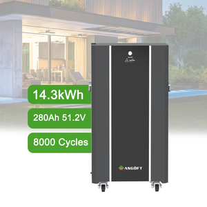 Stockage d'énergie domestique 15Kwh Systèmes de stockage de batterie <span class=keywords><strong>solaire</strong></span> 51.2V 14,3 Kwh 15Kwh 20Kwh 280Ah 304Ah Batterie au lithium hybride Can IP65 - Product Image 1