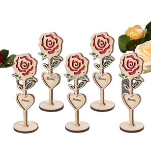 Su misura in legno fiori conservati rose di legno per i regali di anniversario - Product Image 6