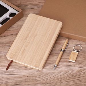 2025 Custom Luxury A5 Bamboo Business <b>Notebook</b> Gift <b>Set</b> Eco-Friendly Promotional Journal with <b>Pen</b> Flash Drive - Product Image 3