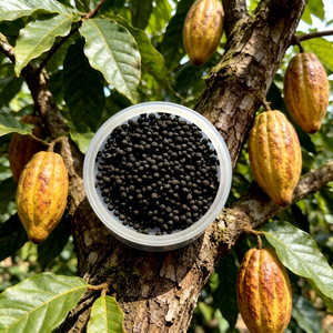 Gránulos Orgánicos NPK de Origen Vegetal que Contienen Ácido Húmico, Aminoácidos, <span class=keywords><strong>Azufre</strong></span> y Oligoelementos para Cultivo de Cacao - Product Image 1