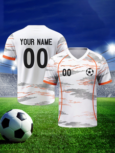 Camisetas <span class=keywords><strong>de</strong></span> Fútbol Personalizadas <span class=keywords><strong>de</strong></span> Alta Calidad para la Nueva Temporada 2026, Servicio OEM, Corte Automatizado, Impresión por Transferencia <span class=keywords><strong>de</strong></span> Calor 100% - Product Image 3