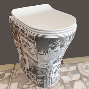 Set WC Monoblocco Smart Bidet con mobiletto, vaso WC in ceramica Filomura, prodotto sanitario europeo per bagno - Product Image 1
