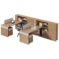 BGZ35-66 de bureau modulaire de qualité supérieure Bureau de travail Table de bureau à panneaux en bois au design moderne pour le lieu de travail