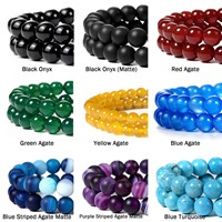 Produsen Manik-manik Perhiasan Grosir Batu Alam 8mm 10mm Manik Batu Permata Coklat Tiger Eye Batu Longgar untuk Pembuatan Perhiasan