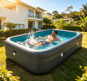 <span class=keywords><strong>Piscine</strong></span> gonflable rectangulaire CE Drop Stitch résistante aux UV, portable, pour adultes et enfants - Product Image 1