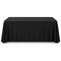 Nappe rectangulaire en tissu tricoté warp de 6 et 8 pieds pour salons professionnels, événements et décorations de fêtes - Vente en gros