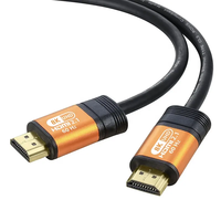 Câble coaxial torsadé plaqué or 2.1 pour audio et vidéo haute vitesse 8K 60Hz 4K 120Hz avec gaine PVC, plusieurs longueurs disponibles