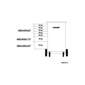 GEDORE - 6623050 Banco de trabajo móvil con 7 cajones y vicio-EAN 4010886662304 BANCOS DE TRABAJO Y MESAS - Product Image 3