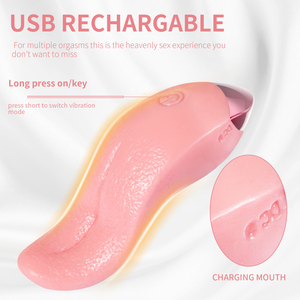 Vibratore Femminile USB Impermeabile con 10 Modalità Silenziose, Stimolatore Linguale per Masturbazione e Climax - Product Image 4