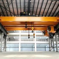 Grue à double poutre 45T EOT, entraînement européen 3-en-1 VFD, positionnement précis et fluide pour atelier d'industrie lourde et structure en acier