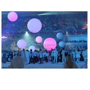 Đảng bóng RGB Đảng ánh sáng pha lê bóng ma thuật đèn LED PVC cảm ứng đám đông bóng LED tương tác zygote ma thuật nảy bóng - Product Image 6