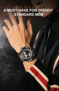 Relojes Digitales LED Multifunción Estilo Deportivo para Hombre, Reloj de Pulsera Digital Luminoso a Prueba de Agua - Product Image 1