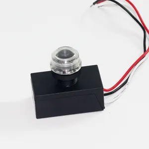 Interruptor de control de luz de alta sensibilidad, interruptor de sensor de fotocélula impermeable electrónico giratorio de luz de calle exterior de 1 A, 2 A