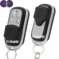Práctico Control Remoto Duplicador de 433.92MHz con Cuatro Botones de Iconos: Bloquear, Desbloquear, Abrir, Detener para Automatización del Hogar Inteligente