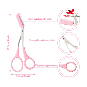 Tijeras para Cejas de Acero Inoxidable FENGFLY con Peine, Recortadora de Vello, Depiladora, Descuento Mixto de Alta Calidad - Product Image 2