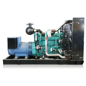 Harga Pabrik AC Tiga Fase Berpendingin Air 500 Kva 400 KW Generator Diesel Terbuka dengan Mesin Cummins