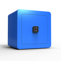 Coloré maison hôtel sécurité Smart Mini argent empreinte digitale coffre-fort numérique électronique petit coffre-fort avec serrure