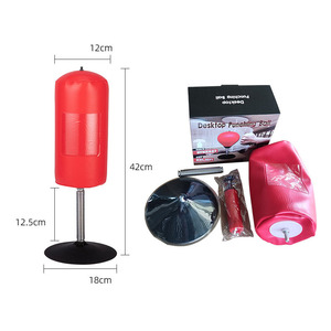 Ballon de boxe de bureau à ventouse pour enfants et adultes, ballon de frappe gonflable pour soulager le stress et la tension à la maison et au bureau - Product Image 4