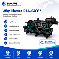 Nylon PA modifié renforcé, matériau spécial HW PA6-6406- (PA6-30GF), couleur personnalisée