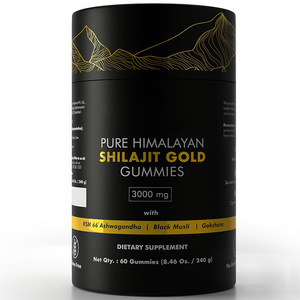 <span class=keywords><strong>Shilajit</strong></span> 1400mg Gummies murni dengan Ashwagandha suplemen alami untuk Dewasa bukan untuk wanita hamil Himalaya buatan Tiongkok - Product Image 1