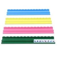 Support de rangement portable en bois massif pour tuiles de Mahjong et dominos, accessoire de table de jeu
