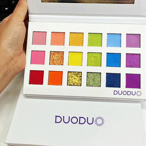 Duoduo Kosmetik Make Up Kustom 18 Warna <span class=keywords><strong>Eyeshadow</strong></span> Bubuk Halus - Product Image 3