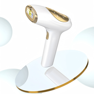 <span class=keywords><strong>Épilateur</strong></span> laser IPL portable à refroidissement par glace pour le visage et le corps, avec recharge USB pour femmes - Product Image 1
