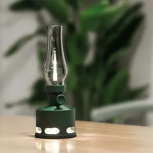 Lampe LED Vintage sans fil à batterie réglable, lanterne à huile de kérosène, lampe de Table