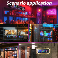 Application Contrôle Yeux de camion Écran LED flexible Défilement Stock Sports Ticker Tableaux d'affichage pour les restaurants Signalisation Message