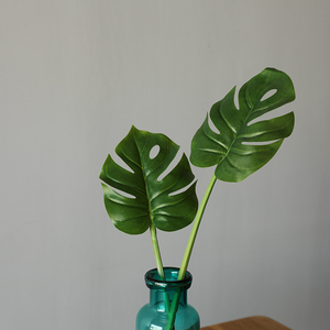 Plantas Verdes Artificiales de PU, Hojas de Palmera Tropical, Hojas de Monstera, Alta Simulación para Fotografía, Navidad, Año Nuevo, Halloween - Product Image 5