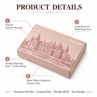Boîte en carton blanc durable avec couvercle à clipser, base élégante, couleur personnalisée, grand logo, coffret cadeau pour les faveurs de mariage