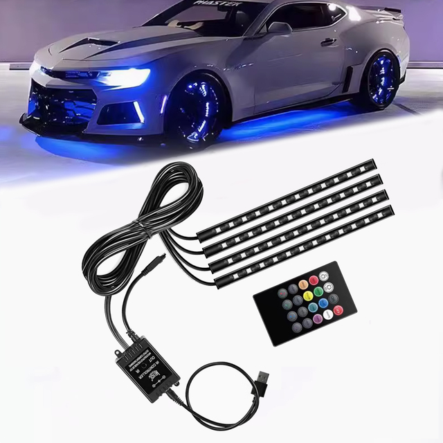 Automobile LED Ambient Light in Vehicle APP Controlled Mood Light Colorful in Car Mobile Phone Controlled Mood Decoration Light