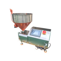 Petite machine semi-automatique de remplissage quantitative de trémie de pâte de chauffage d'acier inoxydable de sirop, de chocolat, de miel