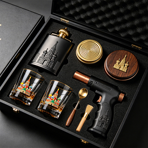 Set para Fumar Whisky Cuchillo para Cigarrillos de <span class=keywords><strong>Catedral</strong></span> Basil, Herramienta para <span class=keywords><strong>Bar</strong></span> de Cócteles, Tapa para Humo, Antorcha, Astillas de Madera, Regalo Corporativo Directo de Fábrica OEM - Product Image 1