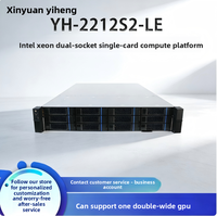 Platform Komputasi Rak Kartu Tunggal Dual-Channel Generasi ke-3 Xinyuanyiheng Xeon YH-2212S2-LE Mendukung Satu GPU Grafis Dual-Width