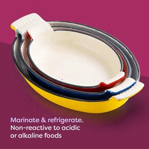 Набор из эмалированной чугунной формы для выпечки и выпечки с антипригарным покрытием - Product Image 5