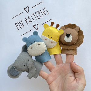 Parent-enfant en peluche dessin animé éducatif en peluche <span class=keywords><strong>comptine</strong></span> pour enfants feutre Animal marionnettes à doigt pour bébés enfants - Product Image 3