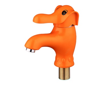 Grifo de Lavabo con Diseño de Elefante Colorido, Bonito y Moderno, de Una Sola Manija, Un Solo Orificio, de Plástico, con Cerámica, para Agua Fría/Caliente - Product Image 5
