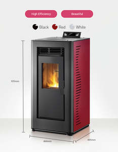 Four à granulés en acier laminé à froid direct d'usine Brûleur à granulés de 8.8 kW intérieur et extérieur disponible - Product Image 5