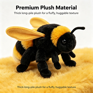 Peluche Realista Personalizado con Cola Amarilla al por Mayor |   Insecto <span class=keywords><strong>de</strong></span> Peluche Realista OEM con Logotipo Personalizado - Product Image 3