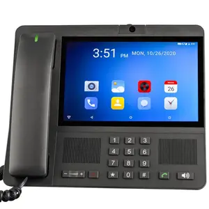 LS-830 4GLTEスマートAndroid固定ワイヤレスデスクトップ電話オフィスホーム用VoLTEWIFIを備えた8インチスクリーンビデオコードレス電話