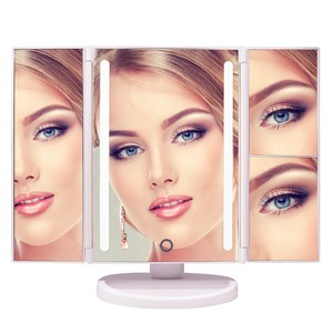 <span class=keywords><strong>Espejo</strong></span> de maquillaje iluminado con – <span class=keywords><strong>Espejo</strong></span> de mesa plegable con 2 y <span class=keywords><strong>5</strong></span> <span class=keywords><strong>aumentos</strong></span> – <span class=keywords><strong>Espejo</strong></span> de maquillaje giratorio 180° – Funcion - Product Image 6