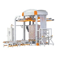 Machine d'emballage en ligne avec film étirable, contrôle PLC, pour briques de terre cuite, palettes et emballage de film à capot, équipement de fin de ligne