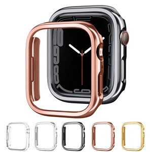 Étui de protection antichoc rigide électroplaqué pour <span class=keywords><strong>Apple</strong></span> <span class=keywords><strong>Watch</strong></span> 41 45 44 mm, compatible avec les séries Iwatch 10 9 8 7 6 5 <span class=keywords><strong>4</strong></span> 3 - Product Image 1