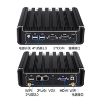 Mini PC Industrial con Intel Core I5 de Cuatro Núcleos, SSD, DDR3, Todo en Uno, Windows, Nuevo, para Enchufes AU y US